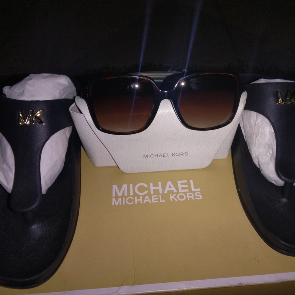 Michael Kors Black Sandals and Sunglasses